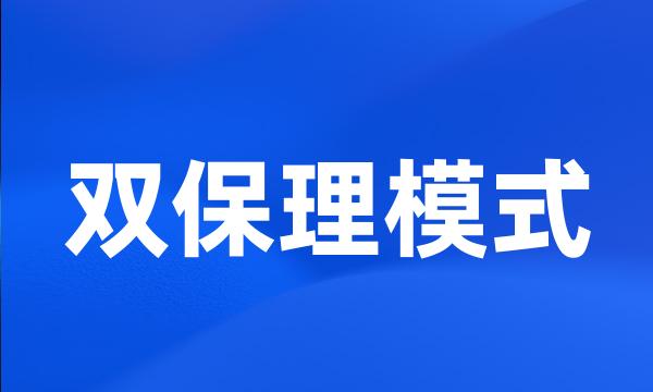 双保理模式