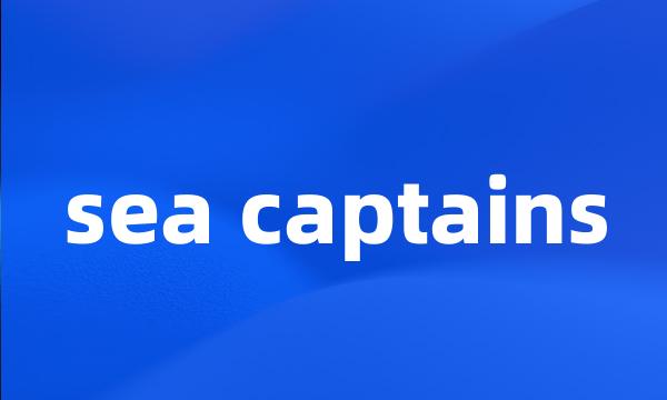 sea captains