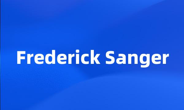 Frederick Sanger