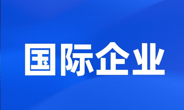 国际企业