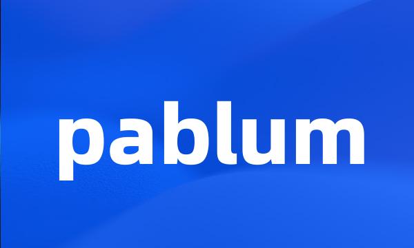 pablum