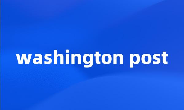 washington post