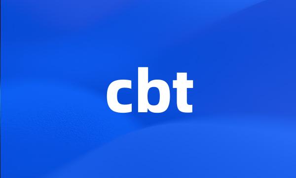 cbt