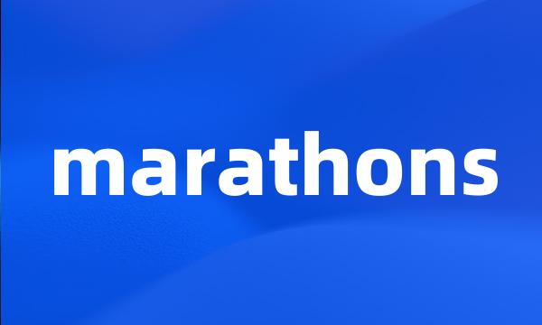 marathons