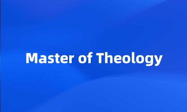 Master of Theology