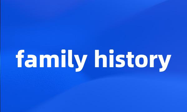 family history