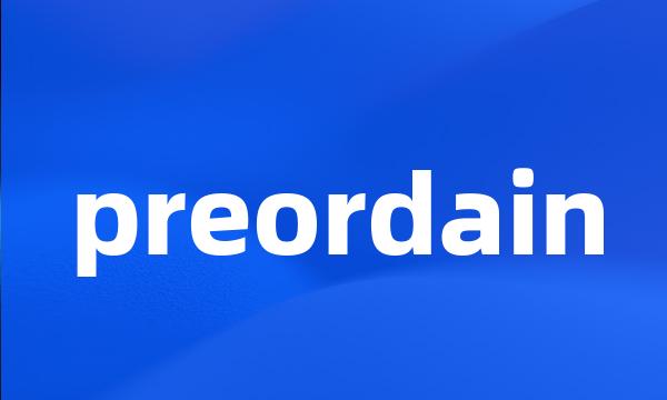 preordain