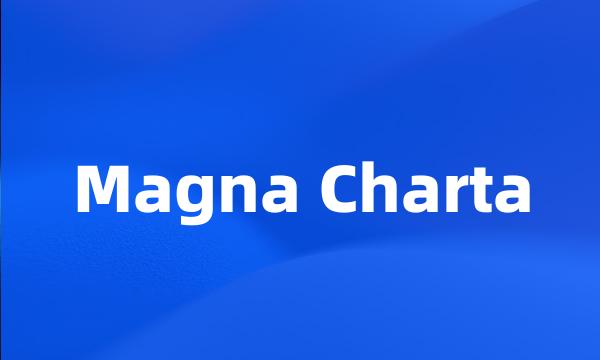 Magna Charta