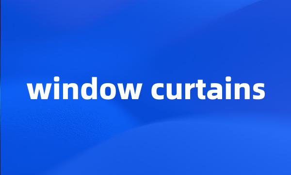 window curtains