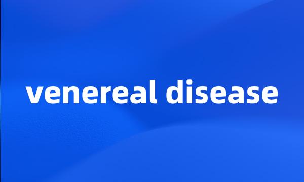 venereal disease