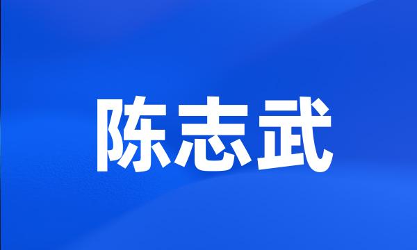 陈志武