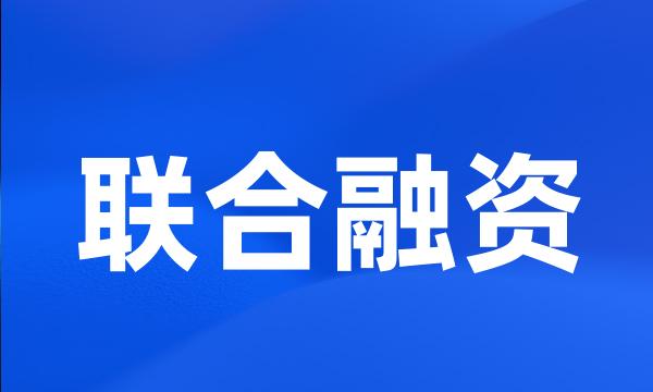 联合融资