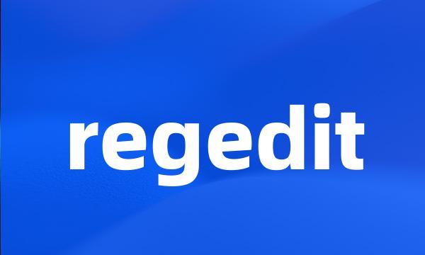 regedit