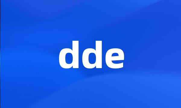 dde