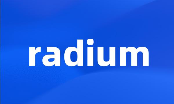 radium