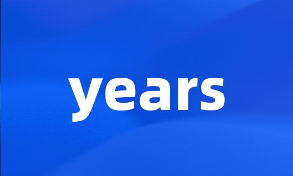 years