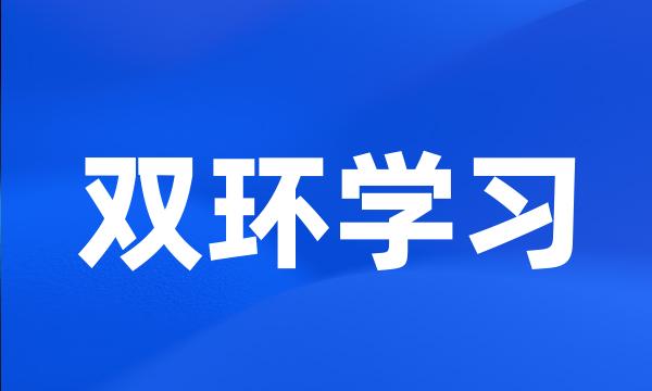 双环学习