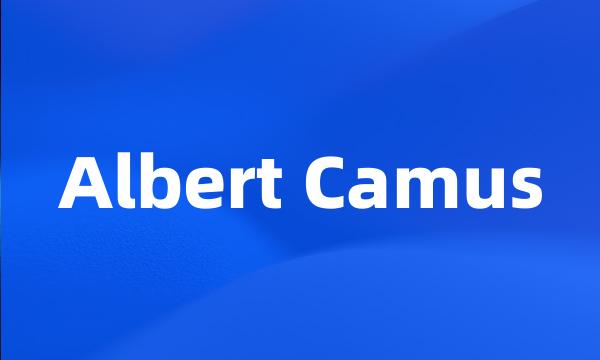 Albert Camus