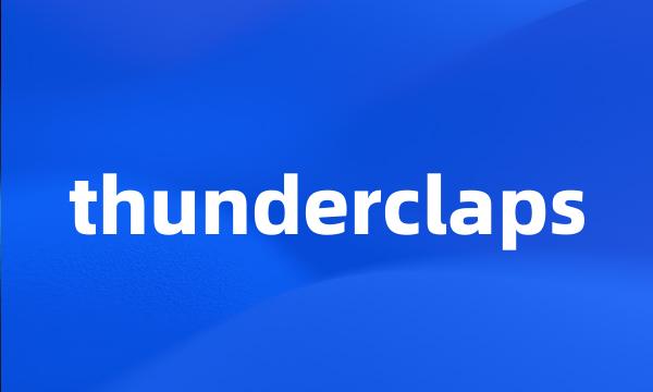 thunderclaps