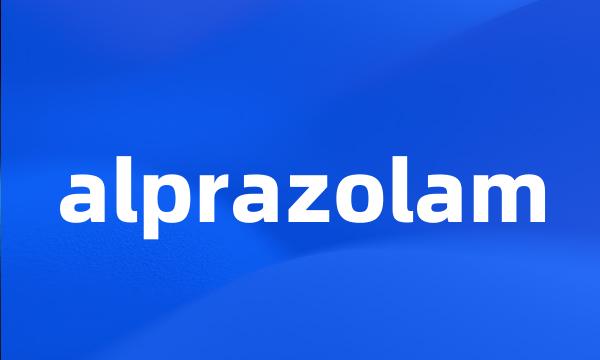 alprazolam