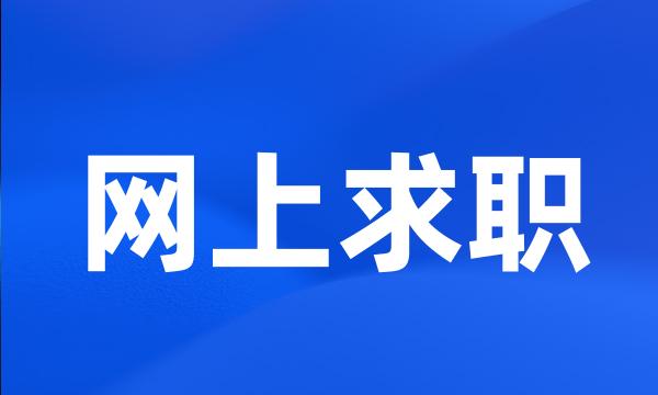 网上求职