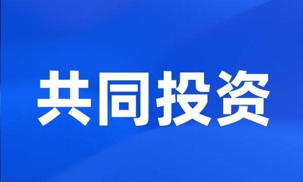 共同投资