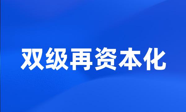 双级再资本化