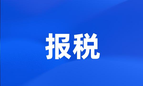 报税