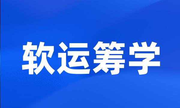 软运筹学