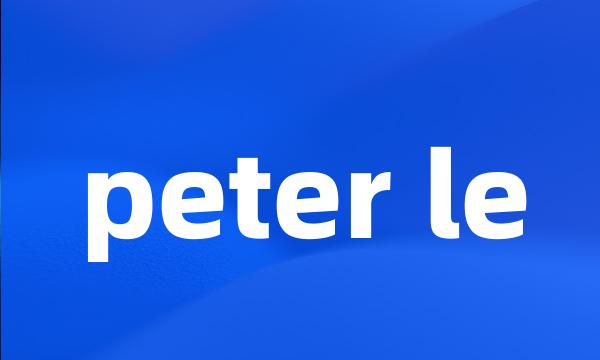 peter le