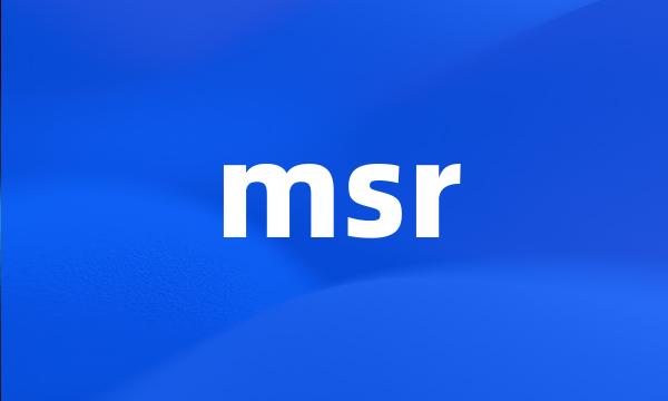 msr