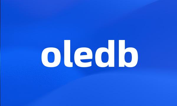 oledb