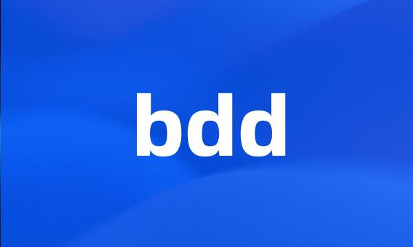 bdd