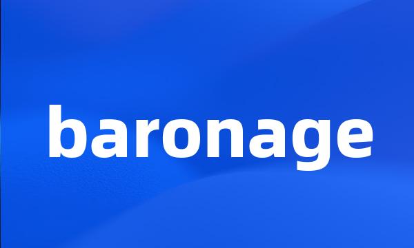 baronage