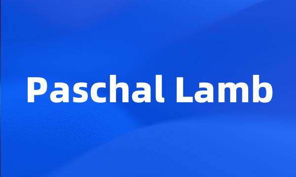 Paschal Lamb