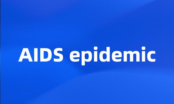 AIDS epidemic