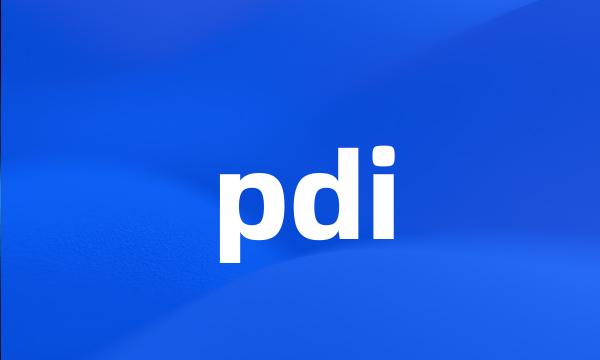 pdi