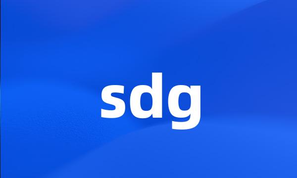 sdg