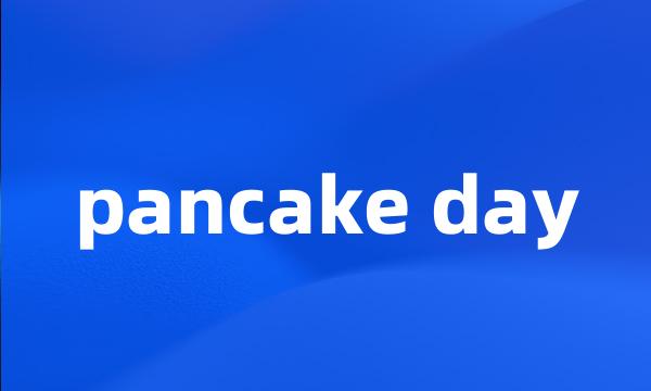 pancake day