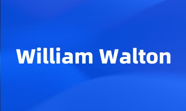 William Walton