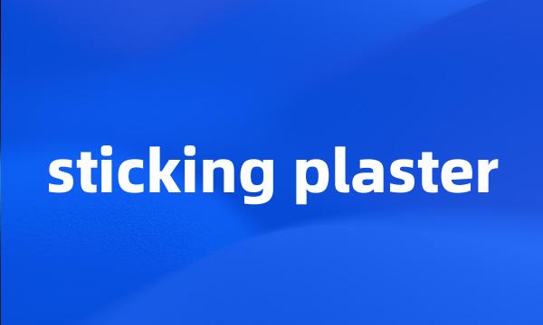 sticking plaster