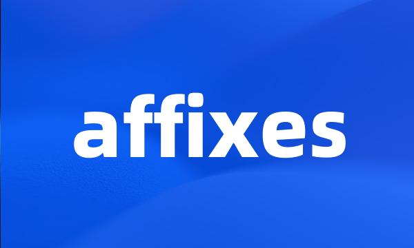 affixes