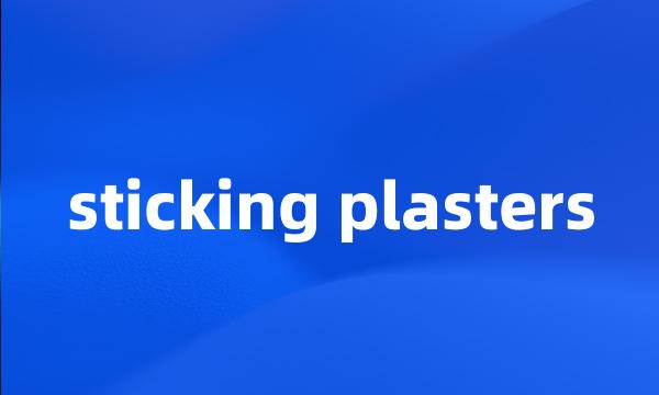 sticking plasters