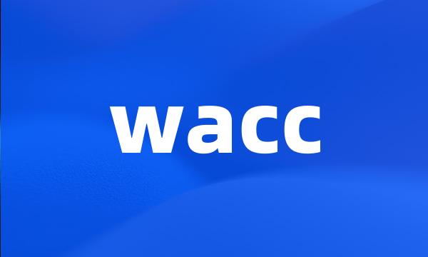 wacc