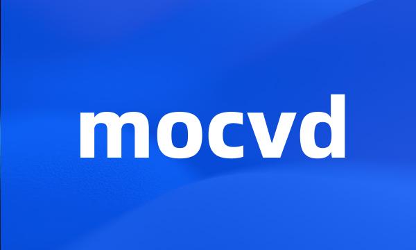 mocvd