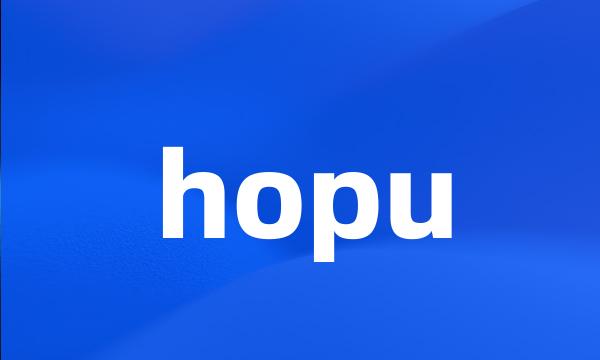 hopu