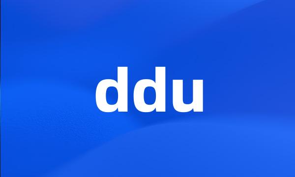 ddu