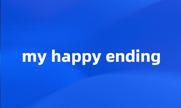 my happy ending