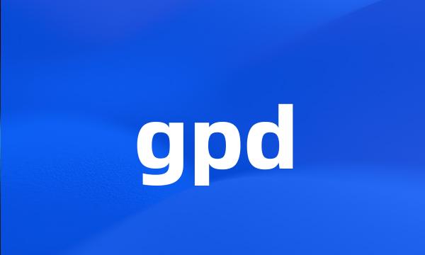 gpd