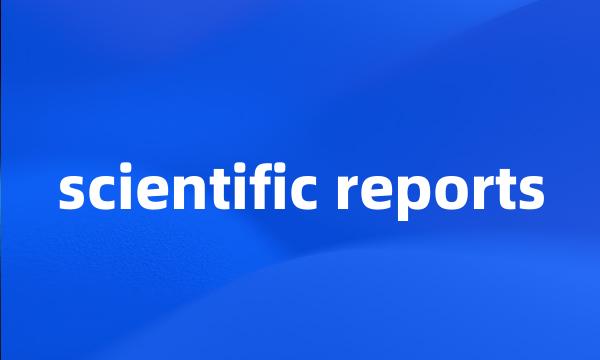 scientific reports